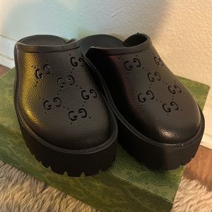 Gucci GG platform slides/clogs sz. 40